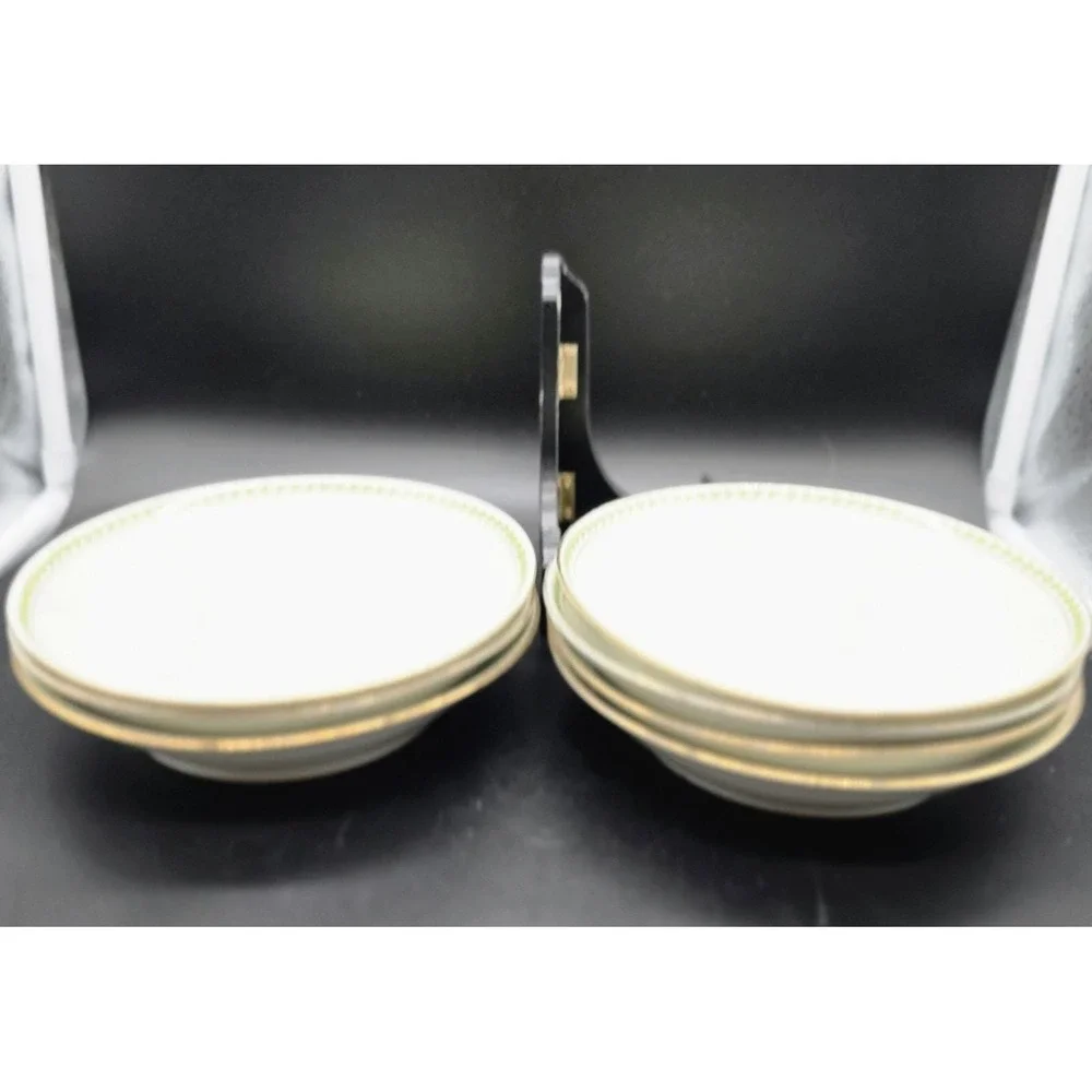 Set/7 Antique T&V Tressemann & Vogt  Limoges Porcelain Soup Pasta Bowl 7.5
